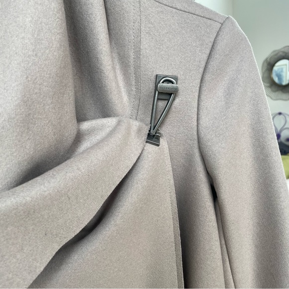 ALL SAINTS CITY MONUMENT COAT in SMOKE PINK - Picture 6 of 7